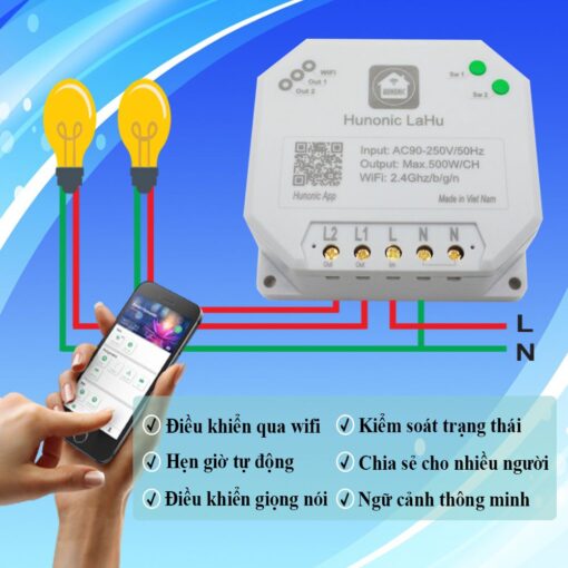 Công tắc điều khiển từ xa qua điện thoại